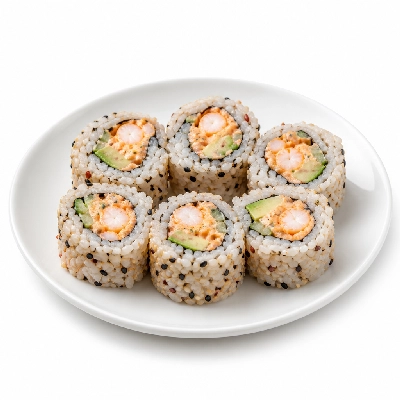Genji Cooked Multi-Grain Spicy Shrimp California Roll