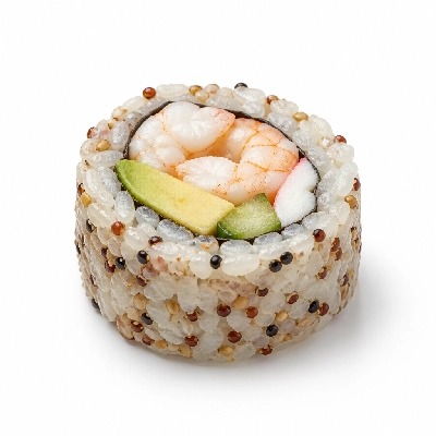 Genji Cooked Multi-Grain Triple Shrimp California Roll