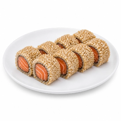 Genji Raw Sushi Brown Rice Double Salmon Roll