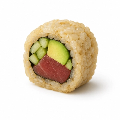 Genji Raw Sushi Brown Rice Sunset Roll