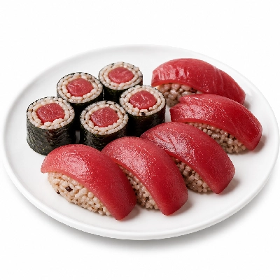 Genji Raw Sushi Multi-Grain All Tuna Nigiri Roll Combo