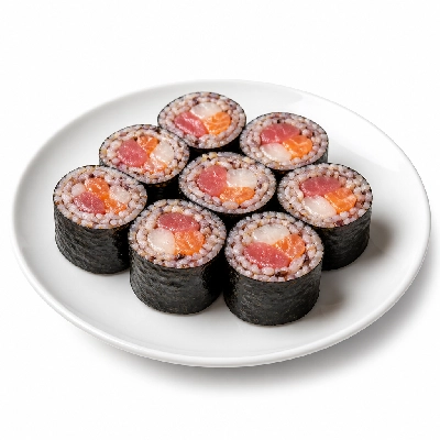 Genji Raw Sushi Multi-Grain Ocean Jewel Roll
