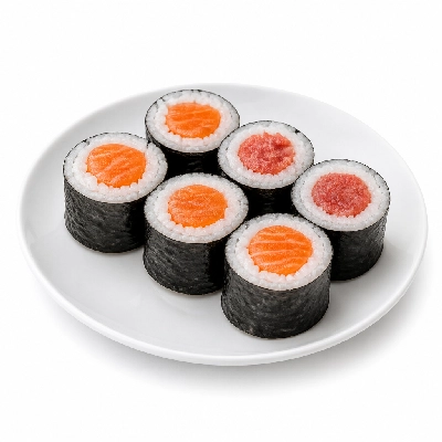 Genji Raw Sushi Multi-Grain Spicy Tuna & Salmon Roll Combo