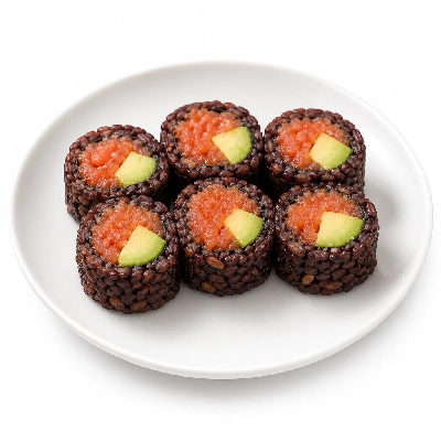 Genji Raw Sushi Multi-Grain Spicy Tuna Avocado Roll