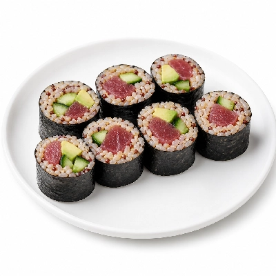 Genji Raw Sushi Multi-Grain Sunset Roll