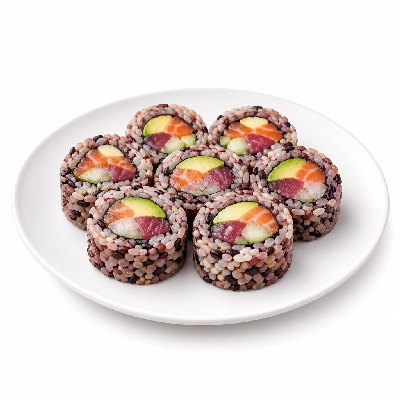 Genji Raw Sushi Multi-Grain Tricolor Roll Combo 2