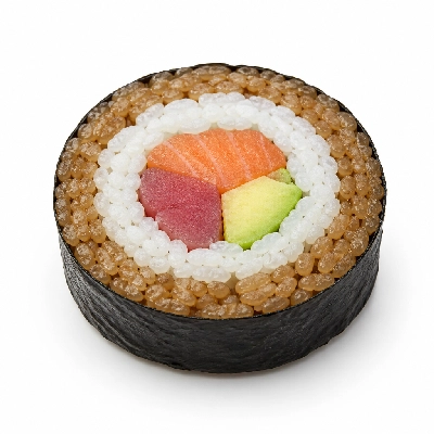 Genji Raw Sushi Multi-Grain Tricolor Roll Combo