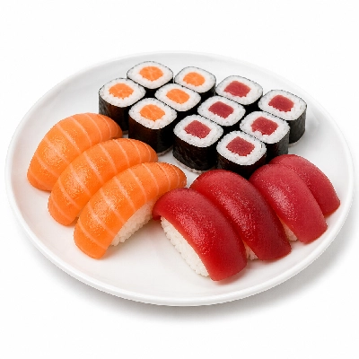Genji Raw Sushi Multi-Grain Tuna & Salmon Nigiri Roll Combo