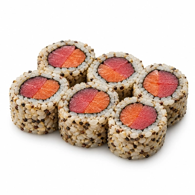 Genji Raw Sushi Multi-Grain Tuna & Salmon Roll Combo