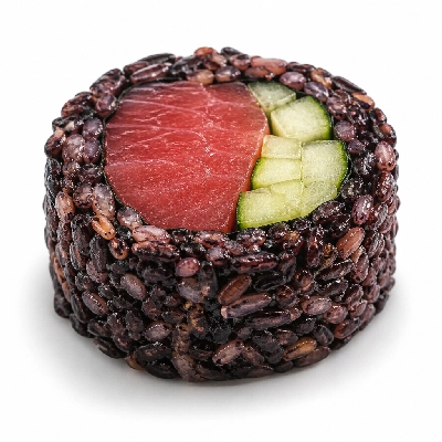 Genji Raw Sushi Multi-Grain Tuna Cucumber Roll