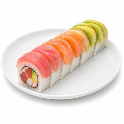 Genji Raw Sushi Rainbow Roll
