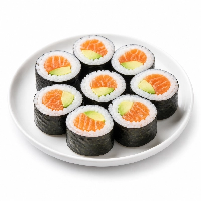 Genji Raw Sushi Salmon Avocado Roll