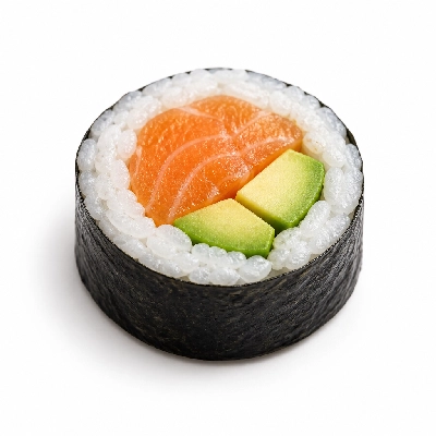 Genji Raw Sushi Spicy Salmon Avocado Roll