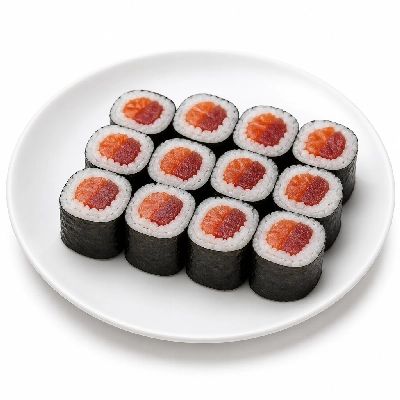 Genji Raw Sushi Spicy Tuna & Salmon Roll Combo