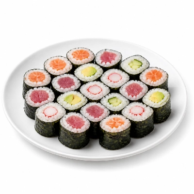 Genji Raw Sushi Tricolor Roll Combo 3