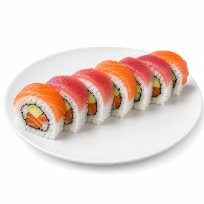 Genji Raw Sushi Tricolor Roll Combo