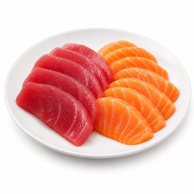 Genji Raw Sushi Tuna and Salmon Sashimi Combo