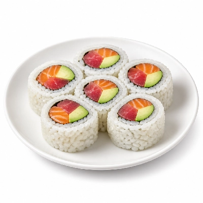 Genji Raw Sushi Tuna Salmon Avocado Special Roll