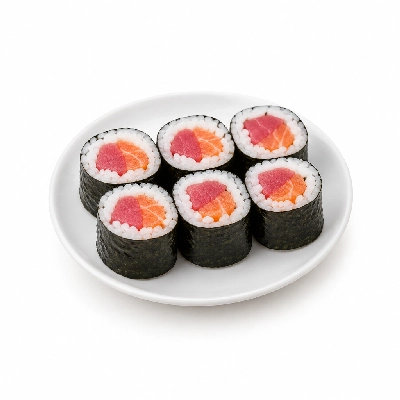 Genji Raw Sushi Tuna Salmon Futomaki