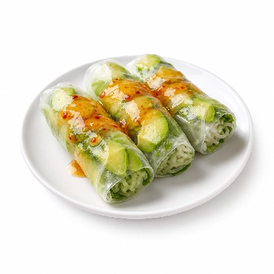 Genji Sides Summer Rolls Avocado with Sweet Chili Sauce