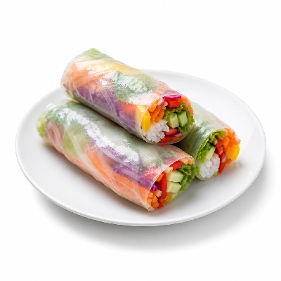 Genji Sides Tropical Fresh Rolls Rainbow Salad