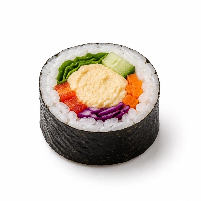 Genji Veggie 12 Pc Miso Garden Hummus Roll