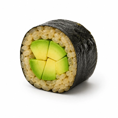 Genji Veggie Brown Rice Avocado Regular Roll