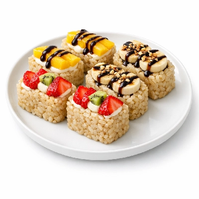 Genji Veggie Brown Rice Dessert Sushi 8 Pieces