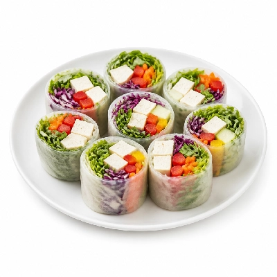 Genji Veggie Tofu Garden Fresh Roll with Miso Teriyaki Sauce