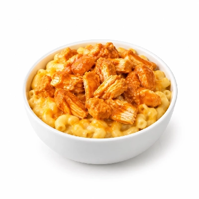 Golden Corral Mac and Cheese Buffalo Chicken Bowl