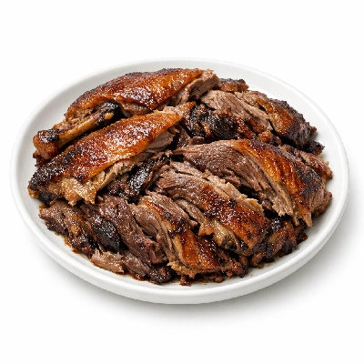 Goose domesticated meat only cooked roasted