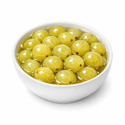 Gooseberries canned light syrup pack solids and liquids