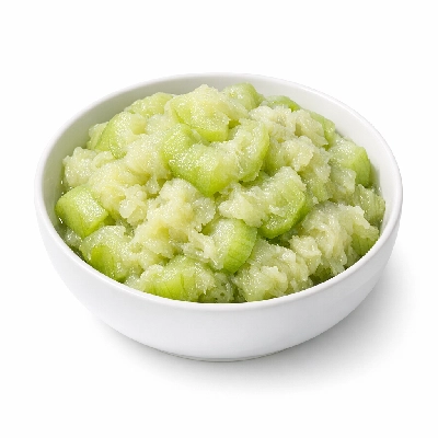 Gourd dishcloth towelgourd cooked boiled drained without salt