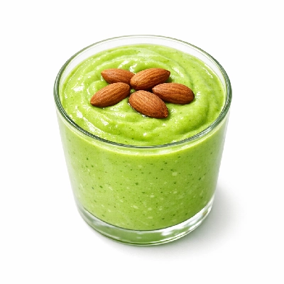 Green Mango Smoothie & Almonds