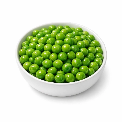 Green peas boiled without salt