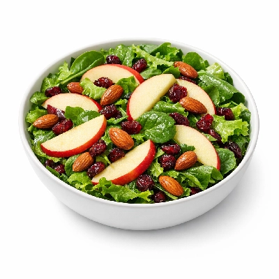 Green Salad with Apples, Almonds & Cranberries