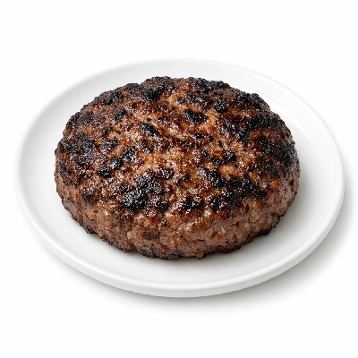 Ground beef patty broiled 70% lean 30% fat