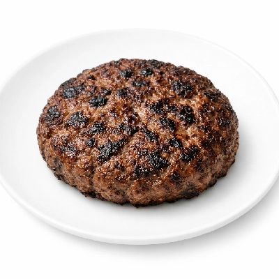 Ground beef patty broiled 85% lean 15% fat