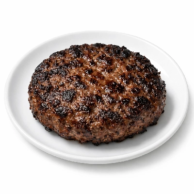 Ground beef patty broiled 97% lean 3% fat