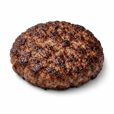 Ground beef patty pan broiled 95% lean 5% fat