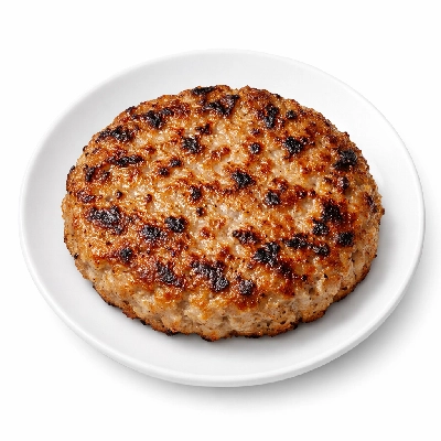 Ground turkey patty broiled 85% lean 15% fat