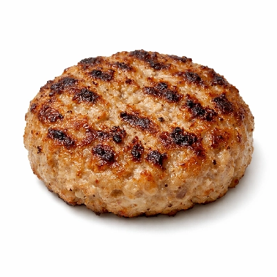 Ground turkey patty broiled 93% lean 7% fat