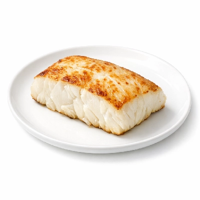 Halibut cooked dry heat