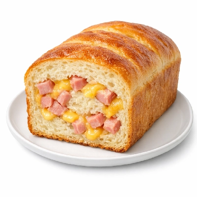Ham and cheese loaf or roll