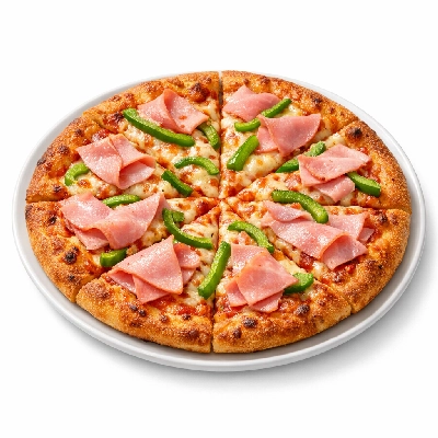 Ham and Pepper Pizza