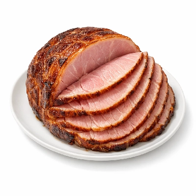 Ham boneless spiral sliced lean meat only roasted