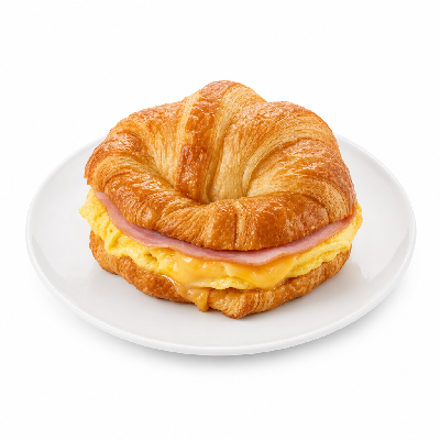 Hardee's Breakfast Sunrise Croissant with Ham