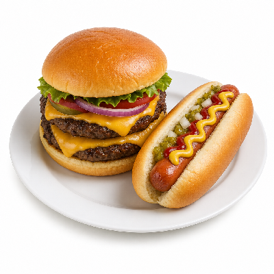 Hardee's Double Cheeseburger and Hot Dog All Star Meal