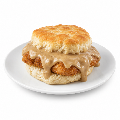 Hardee's Pork Chop 'N' Gravy Biscuit