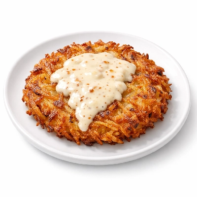 Hash Browns with Sauce